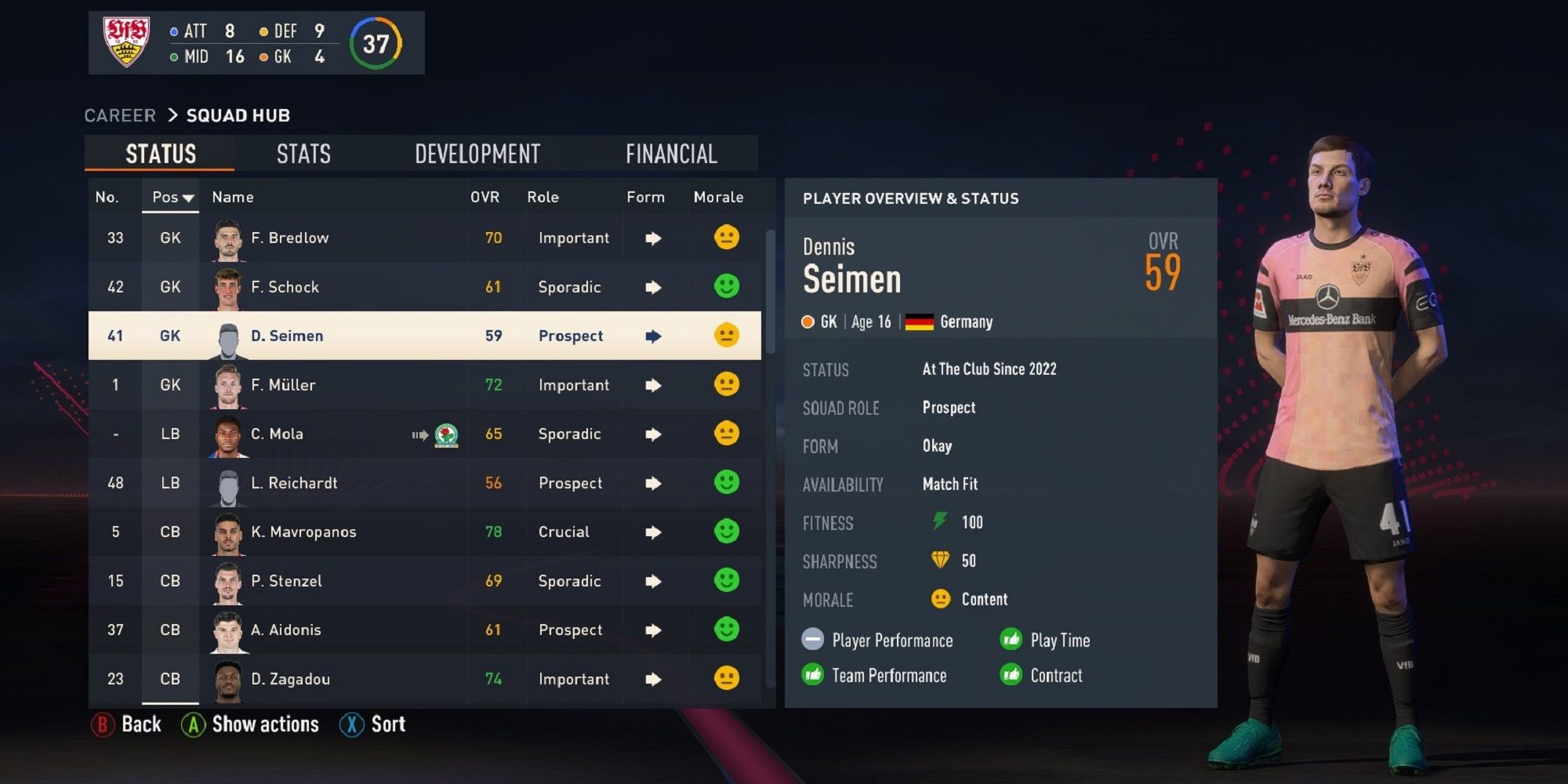 An image of Dennis Seiman in FIFA 23