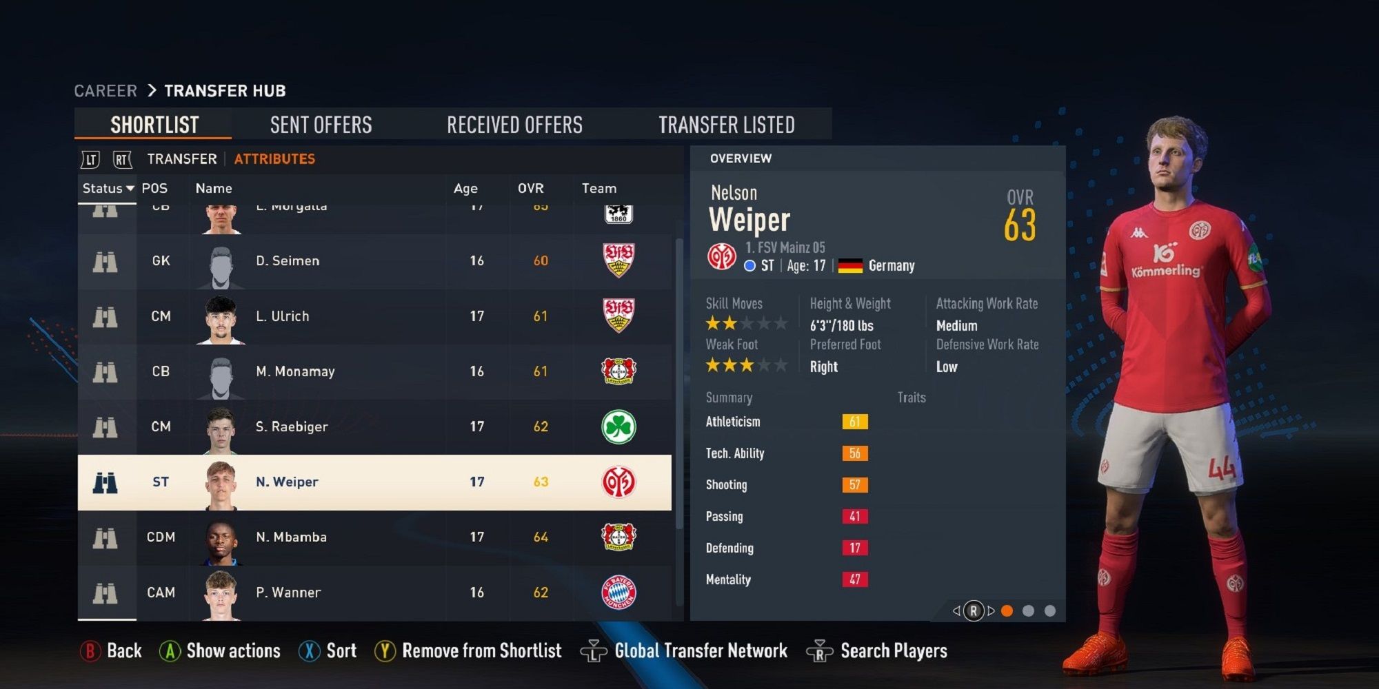 An image of Nelson Weiper in FIFA 23