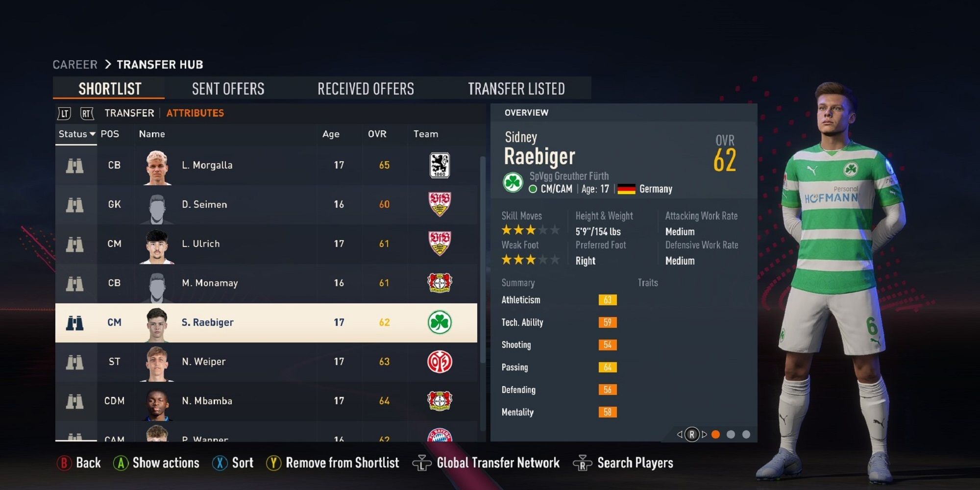 An image of Sidney Raebiger in FIFA 23-1