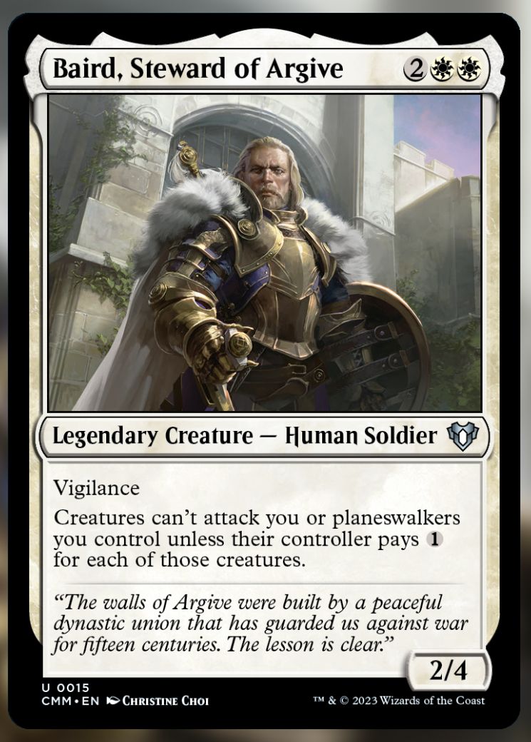 Baird, Steward of Argive