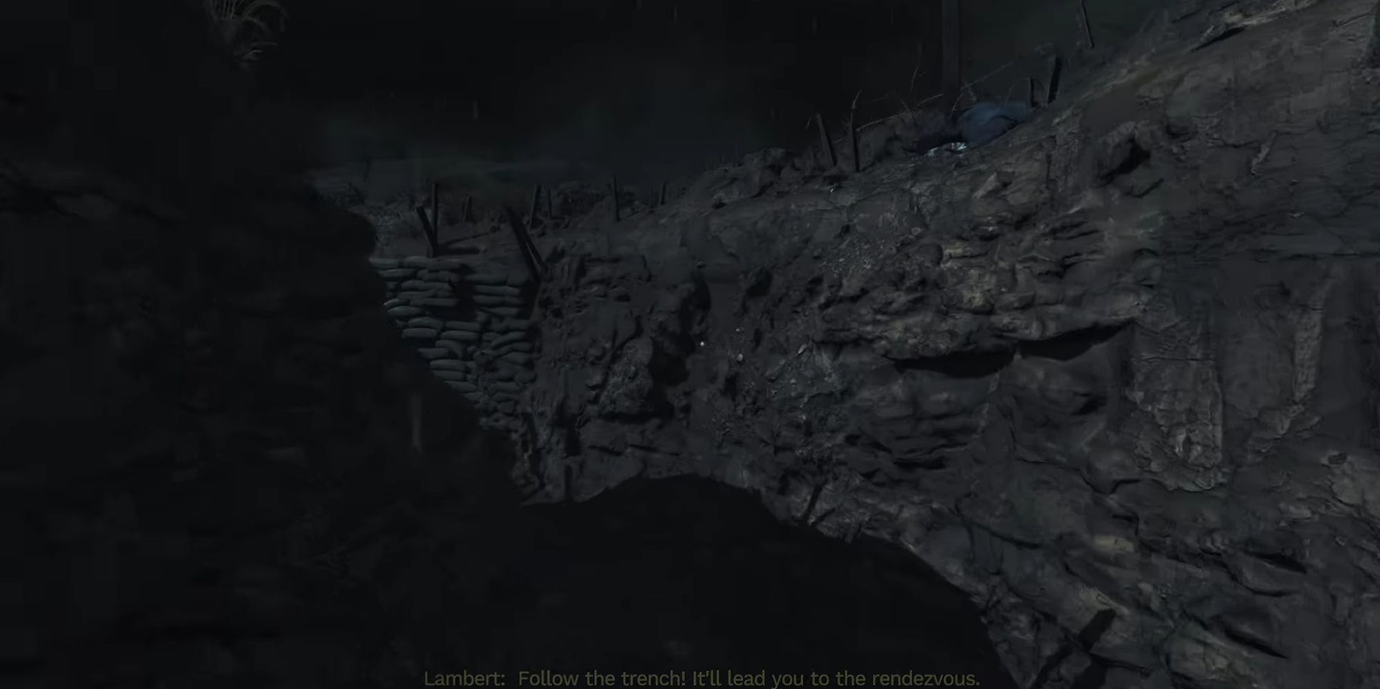 Amnesia: The Bunker - Henri Running Through The Trench In The Tutorial