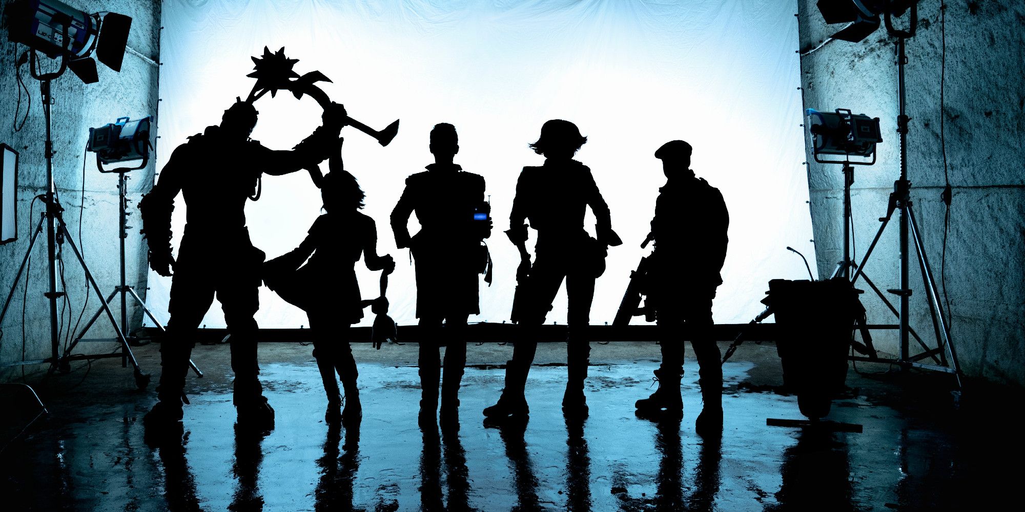 Borderlands movie, silhouettes of all the main characters