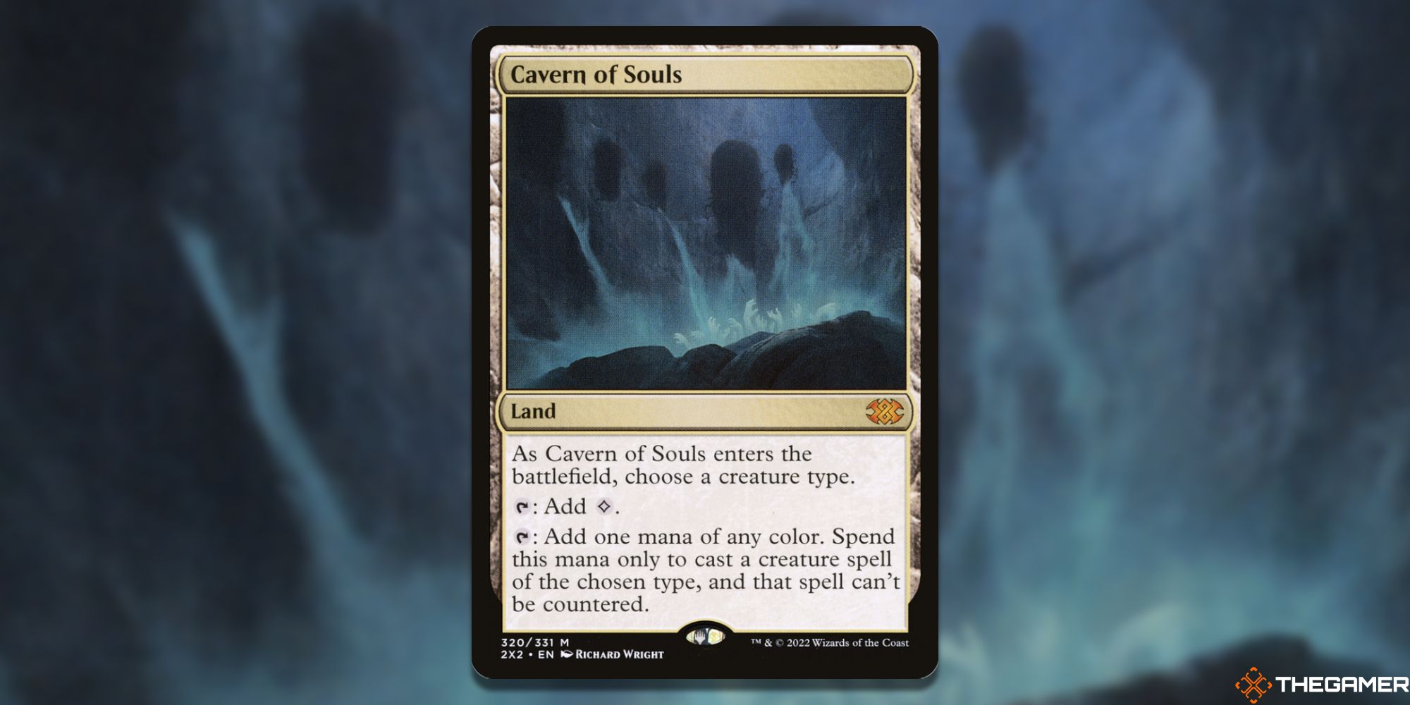Image of the Cavern of Souls card in Magic: The Gathering, with art by Richard Wright