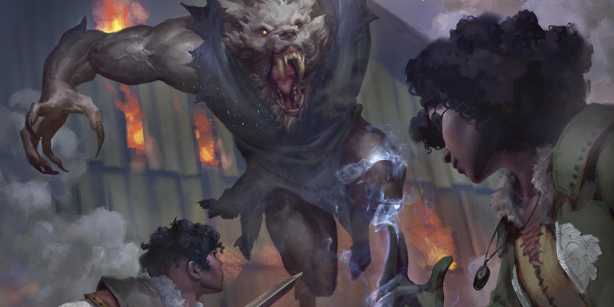 adventurers face werewolf
