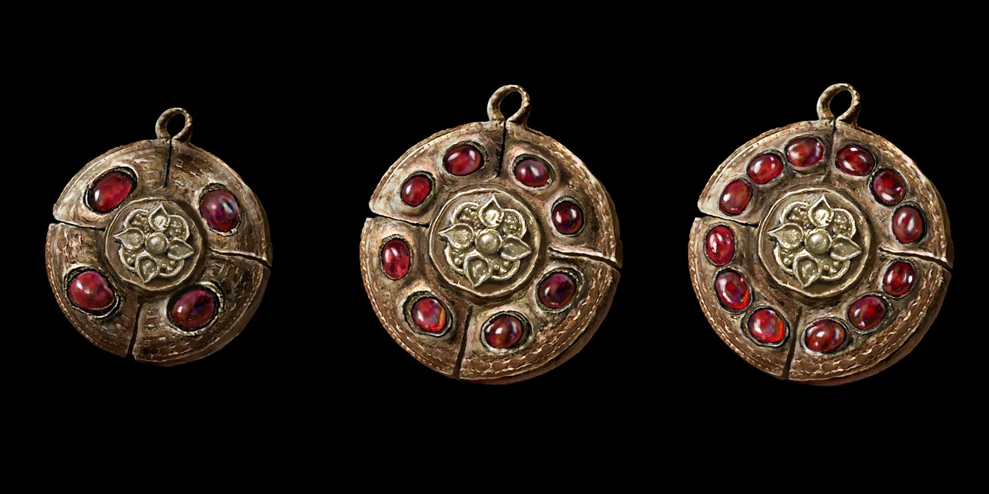 Crimson Amber Medallion all variants Elden Ring