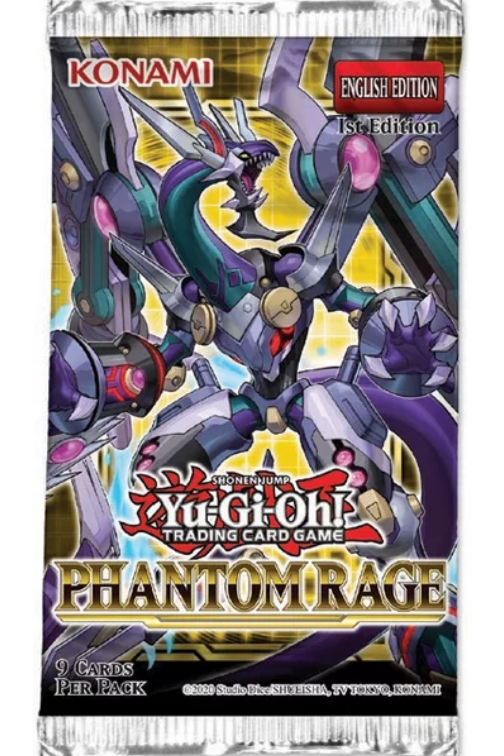 Yugioh Phantom Rage Booster Pack from Yu-Gi-Oh! TCG. 