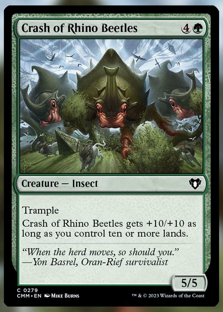 Crash of Rhino Beetles