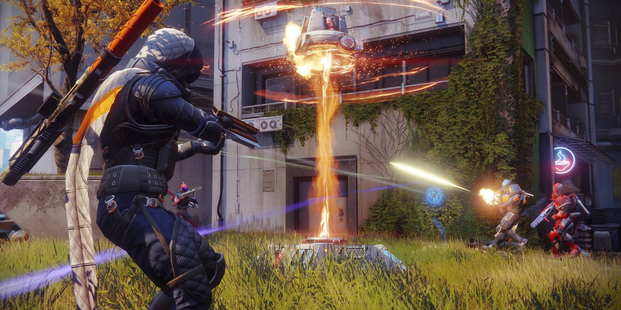 Suited figures fighting one another in Destiny 2
