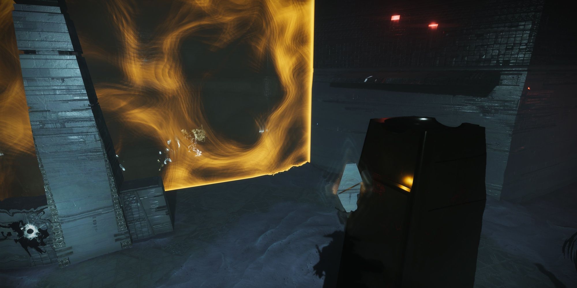 Destiny 2 Deep Dive Exotic Mission First Boss Arena Wall Shard