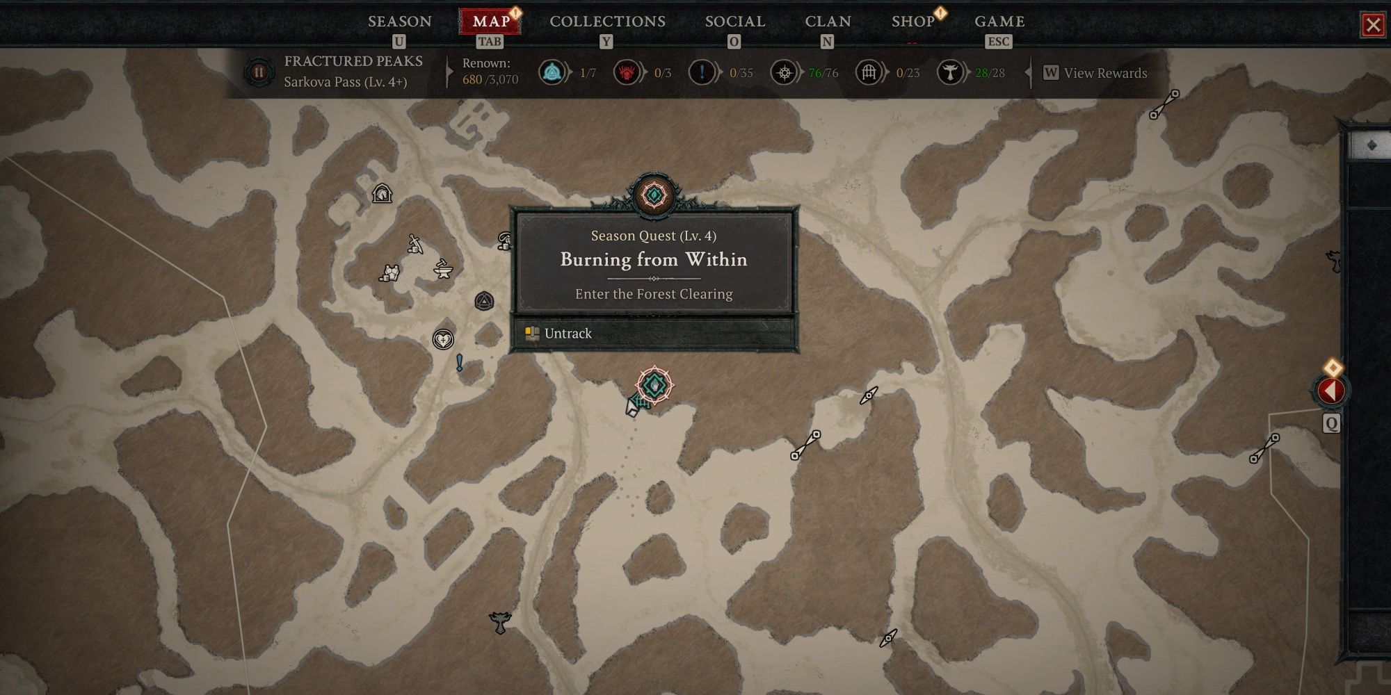 Diablo 4 Malignant Survivor Location