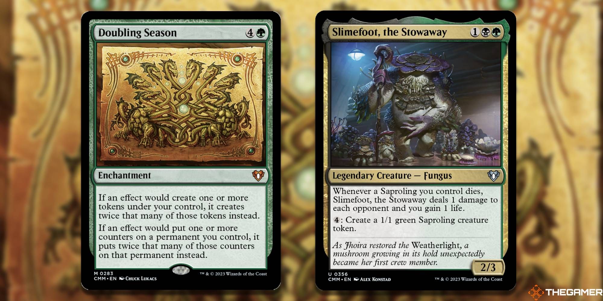 Doubling Season + Slimefoot, the Stowaway
