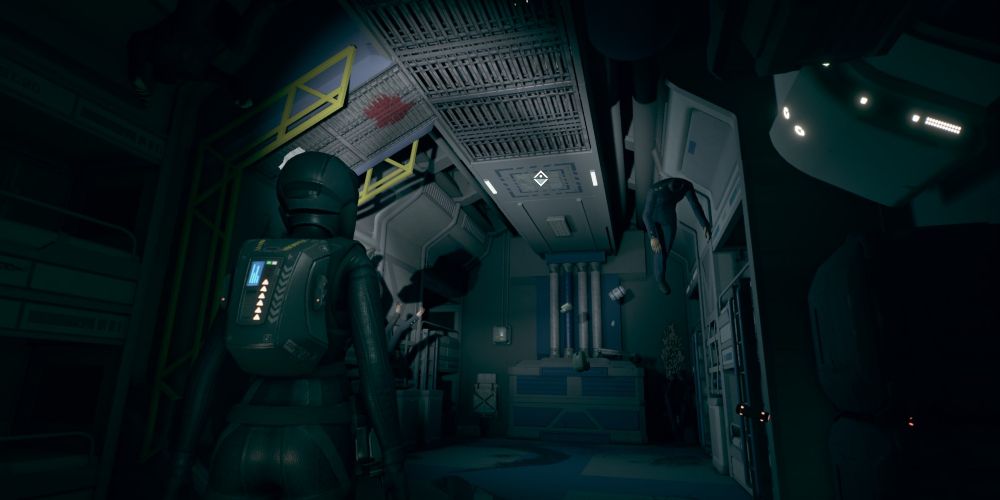 camina drummer finds a hidden panel on the ceiling on the urshanabi in the expanse: a telltale series