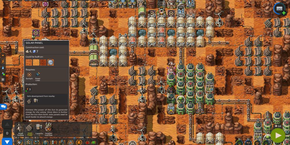 a large and complex martian city in farlanders