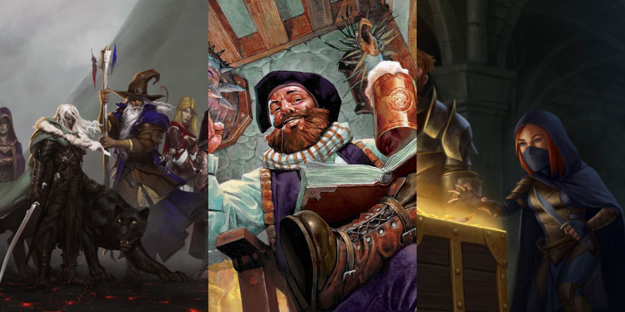 featured image best places to run a session featuring the sundering lineup by tyler jacobson, volvo, guide to monsters by Zoltan Boros, and treasure chest by Dan Scott