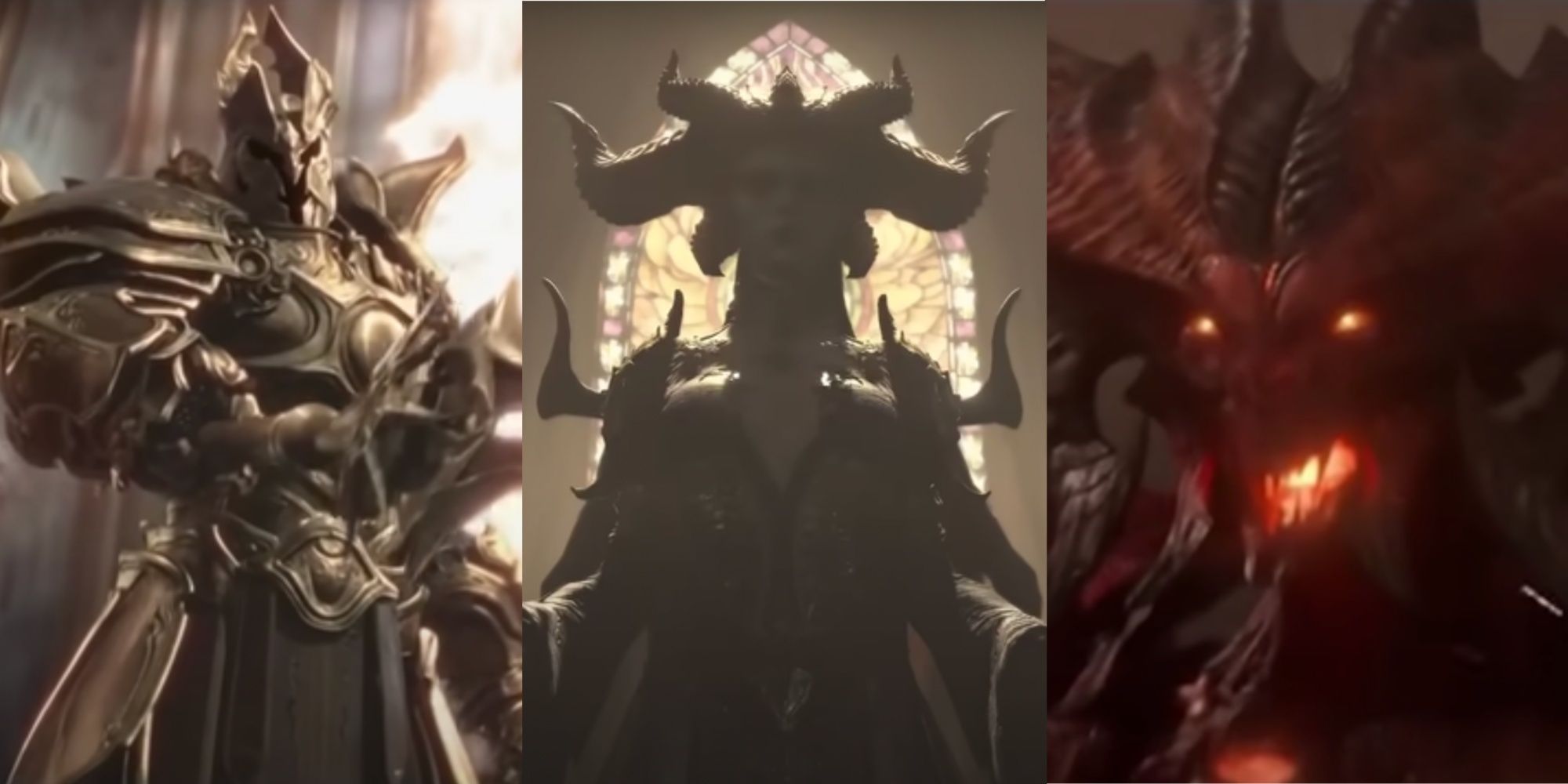 Imperius, Lilith, and Diablo from the Diablo Series
