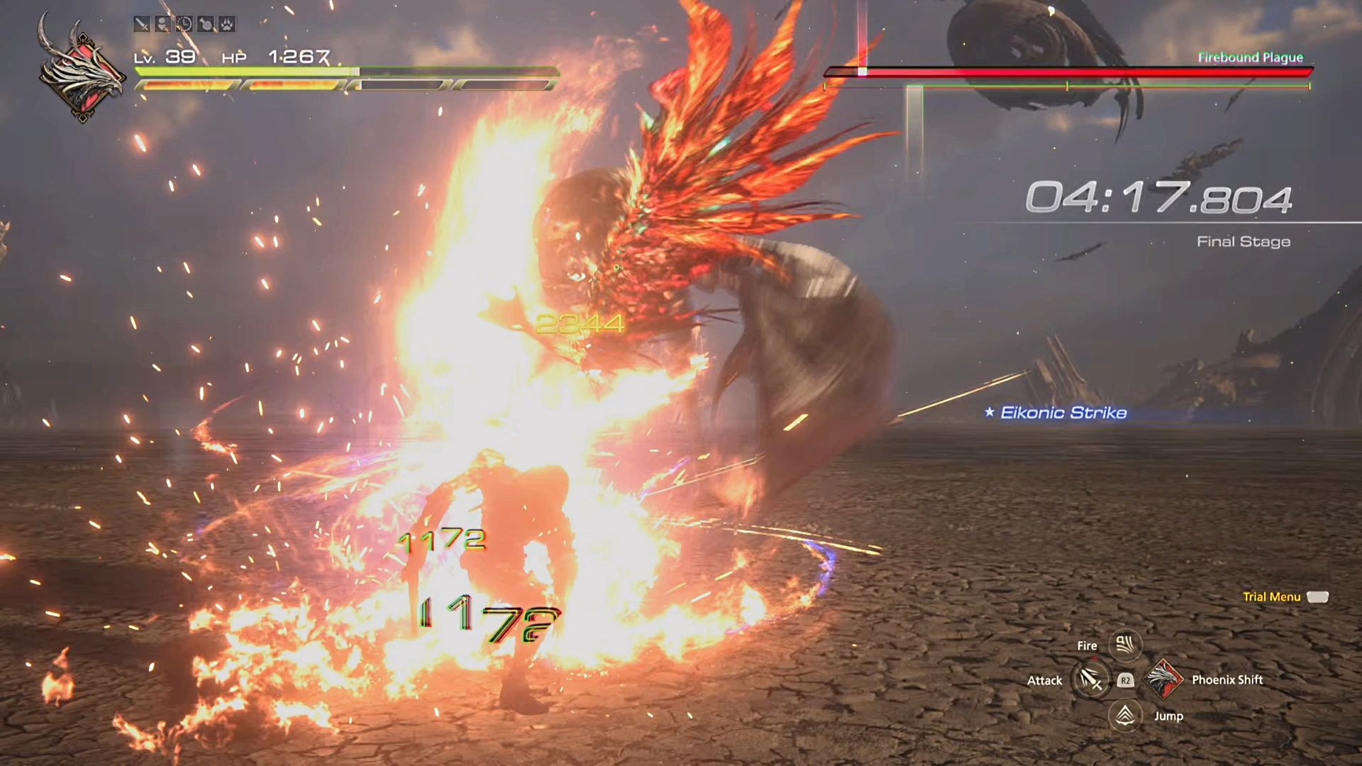 Final Fantasy 16, Phoenix Trial, Landing the Phoenix attack on the Plague