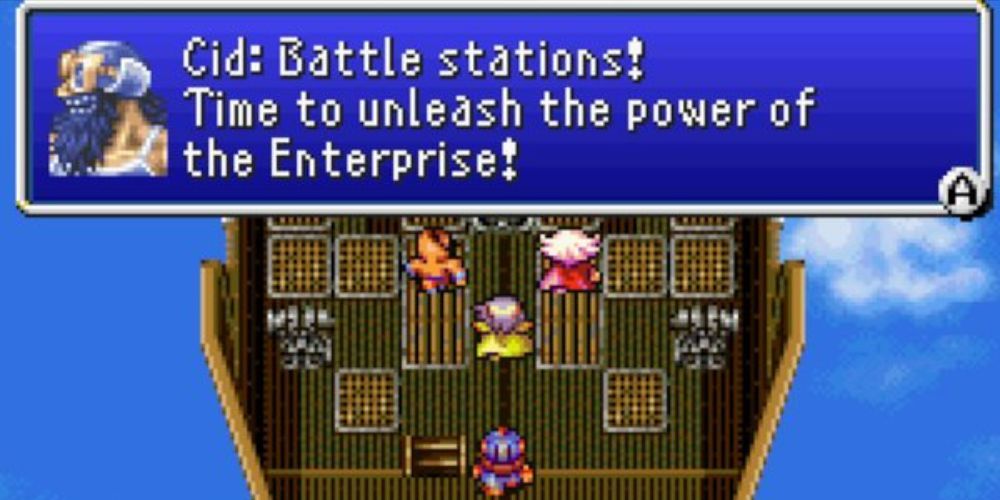 Final Fantasy heroes aboard The Enterprise