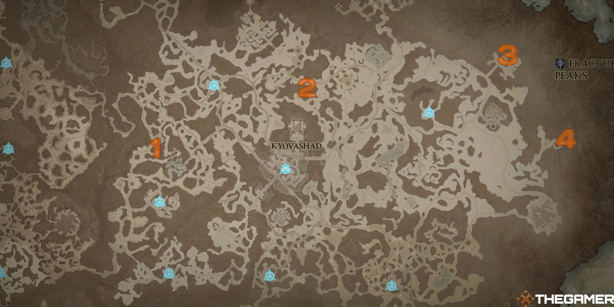 fractured peaks rogue legendary aspects map