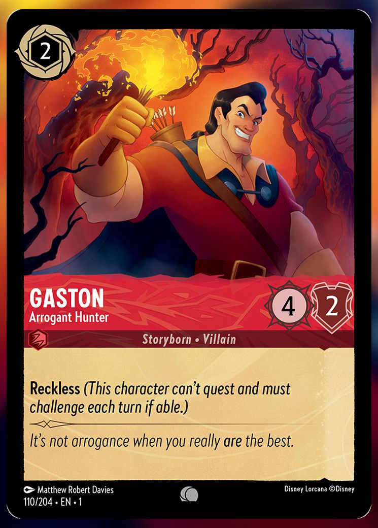Gaston, Arrogant Hunter