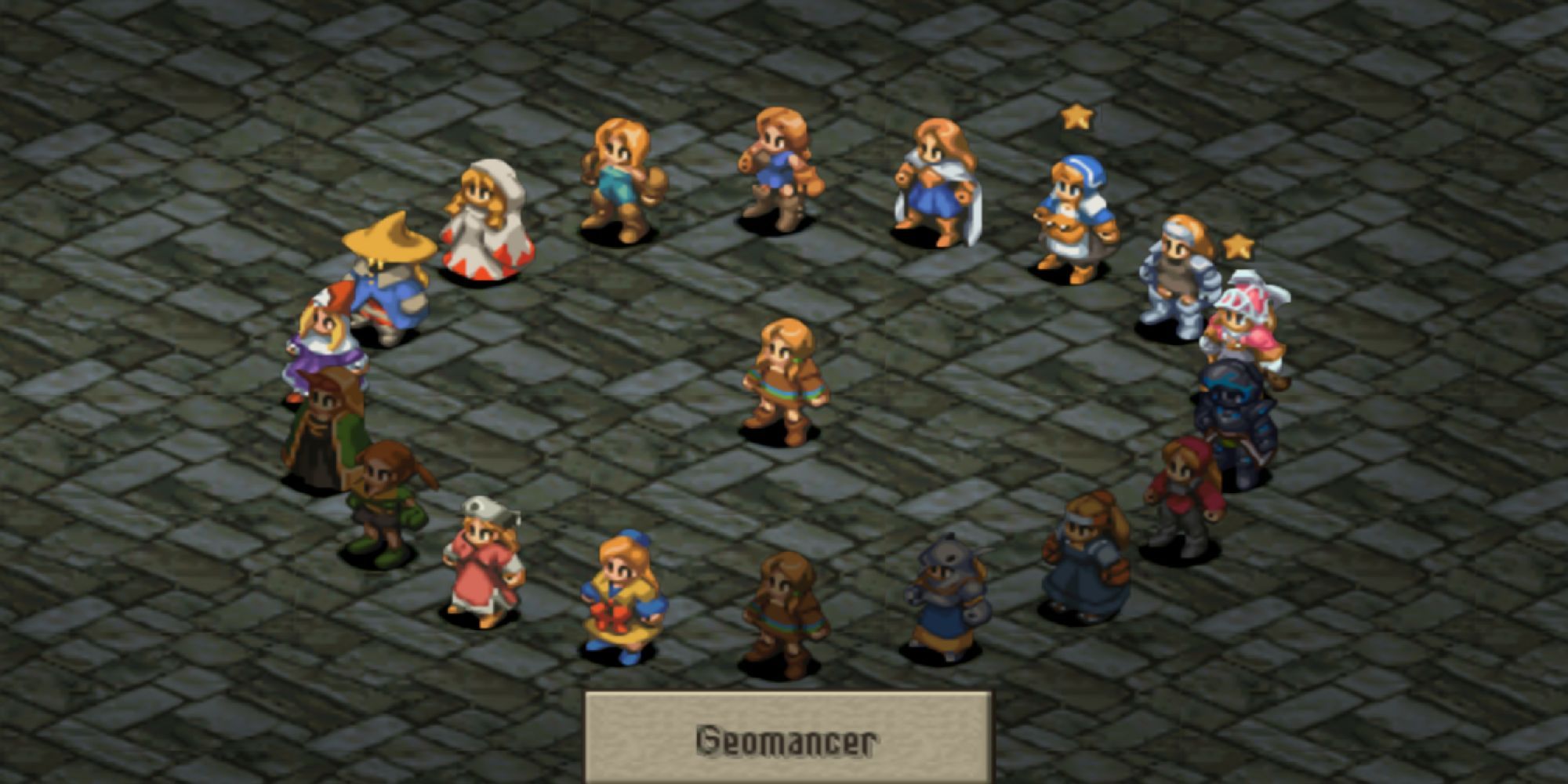 Final Fantasy Tactics - Geomancer in the job wheel