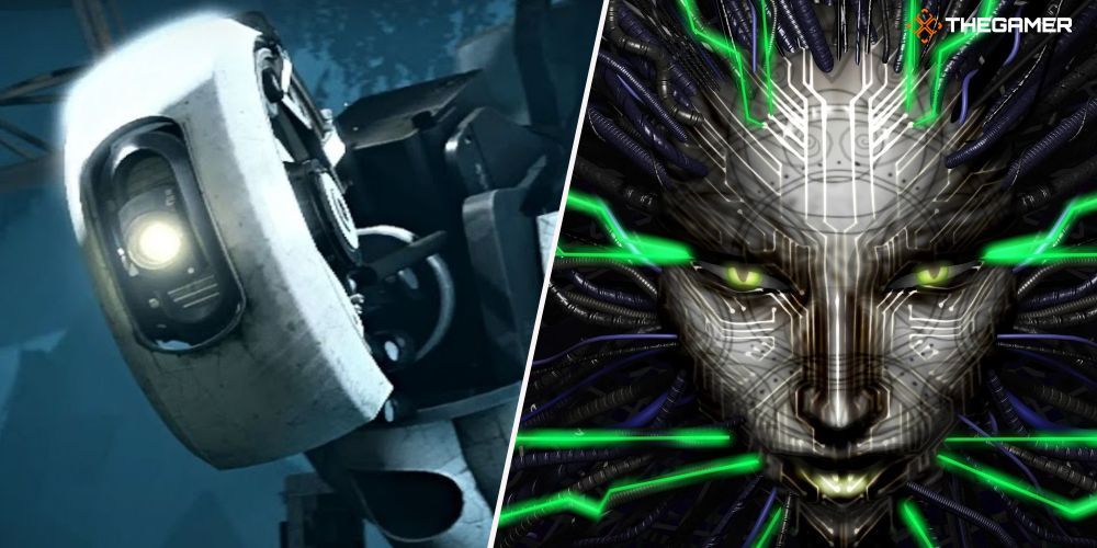 Glados and Shodan in split image