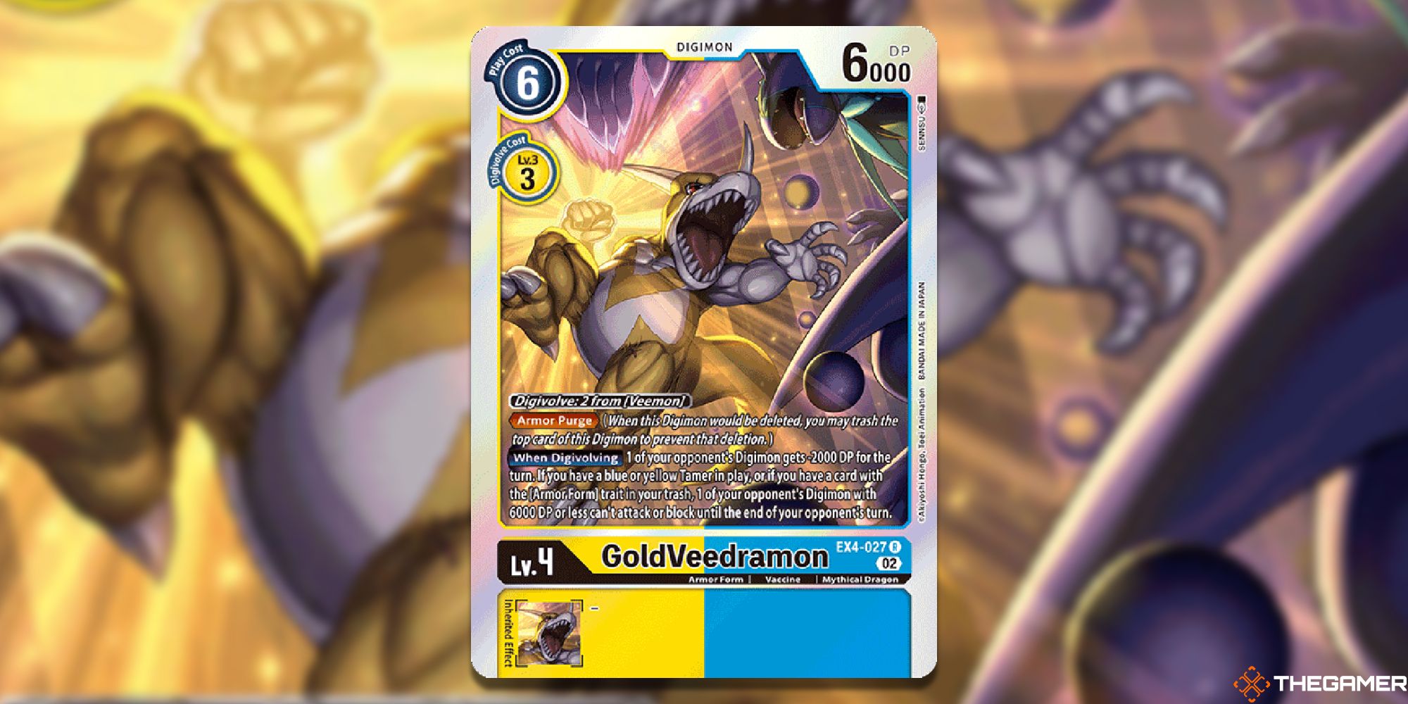goldveedramon digimon card game ex4