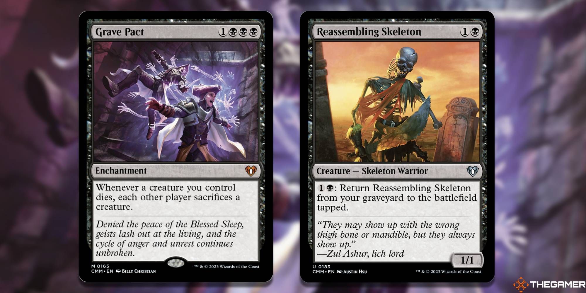 Grave Pact + Reassembling Skeleton