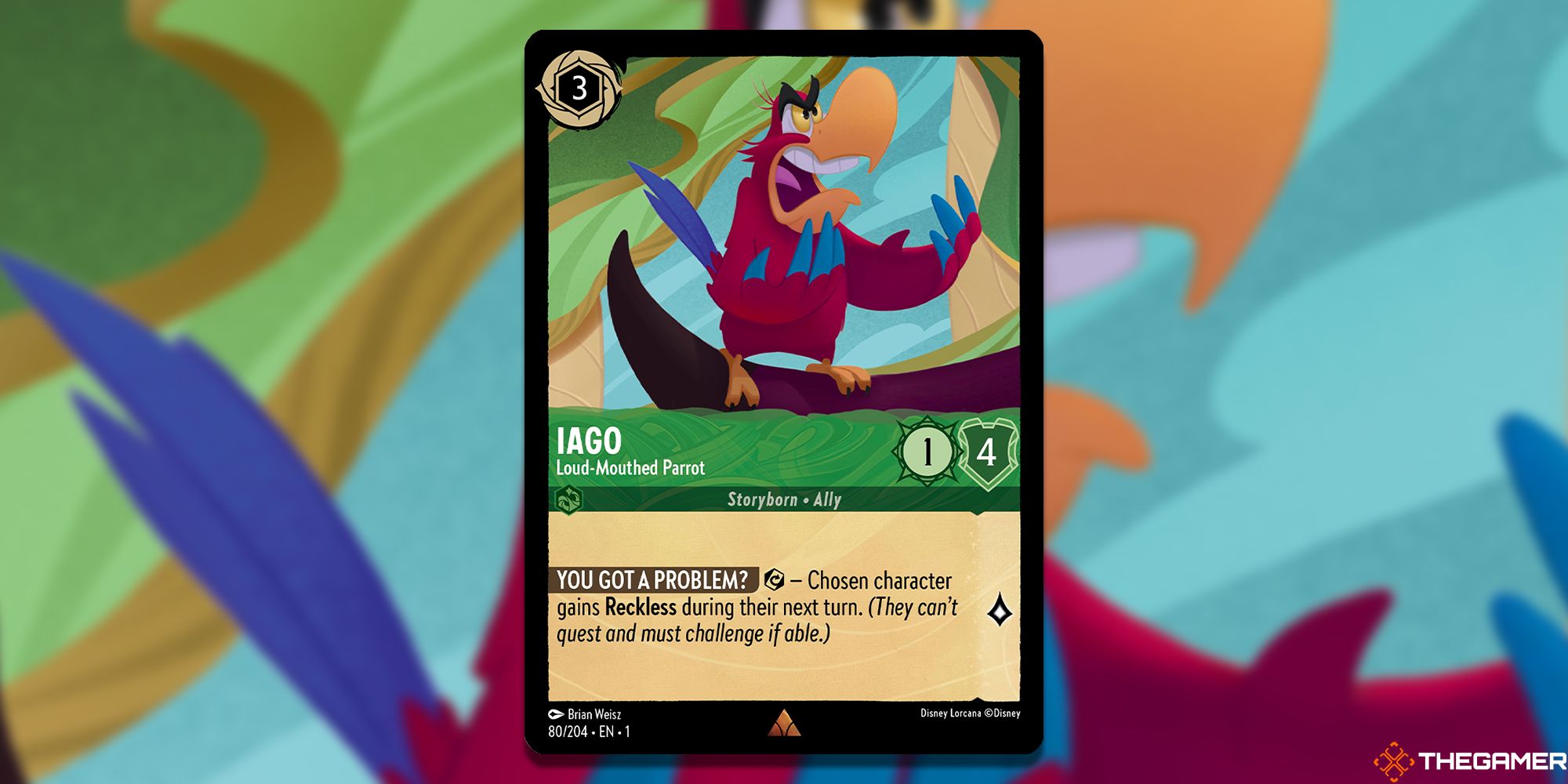 Iago, Loud-Mouthed Parrot