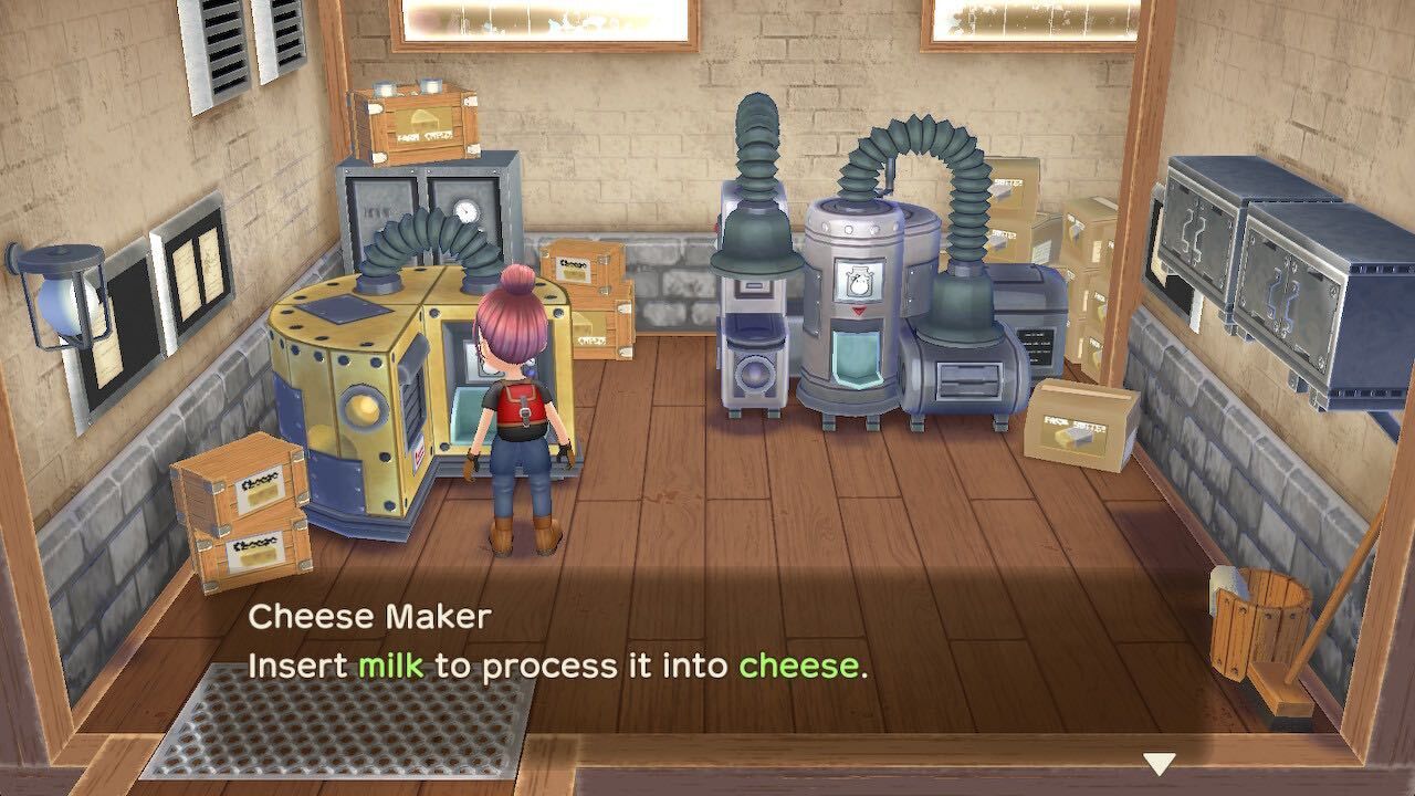 story of seasons a wonderful life processing room cheese maker explanation