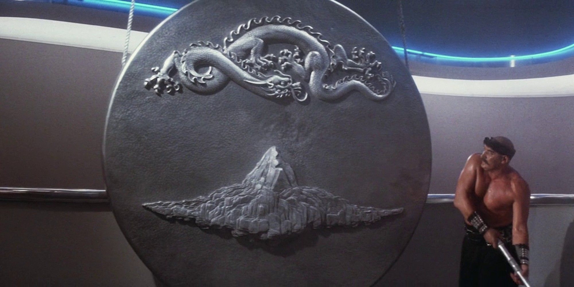 Indiana Jones and the Temple of Doom mountain on gong