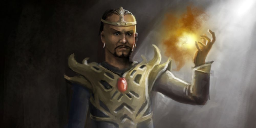 Jazreth in his Summoner robe from Diablo 2