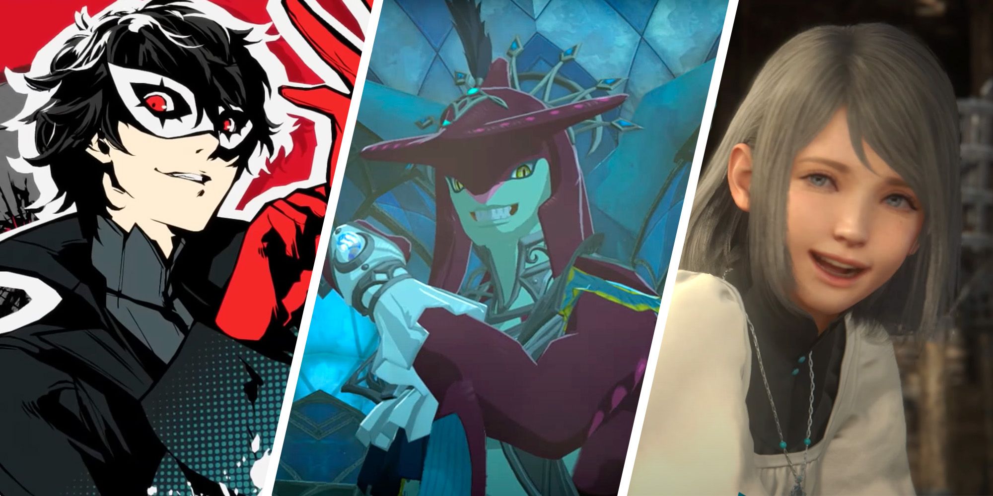 Jill Warrick From Final Fantasy 16, Sidon From The Legend Of Zelda Tears Of The Kingdom, And Joker From Persona 5 Royal