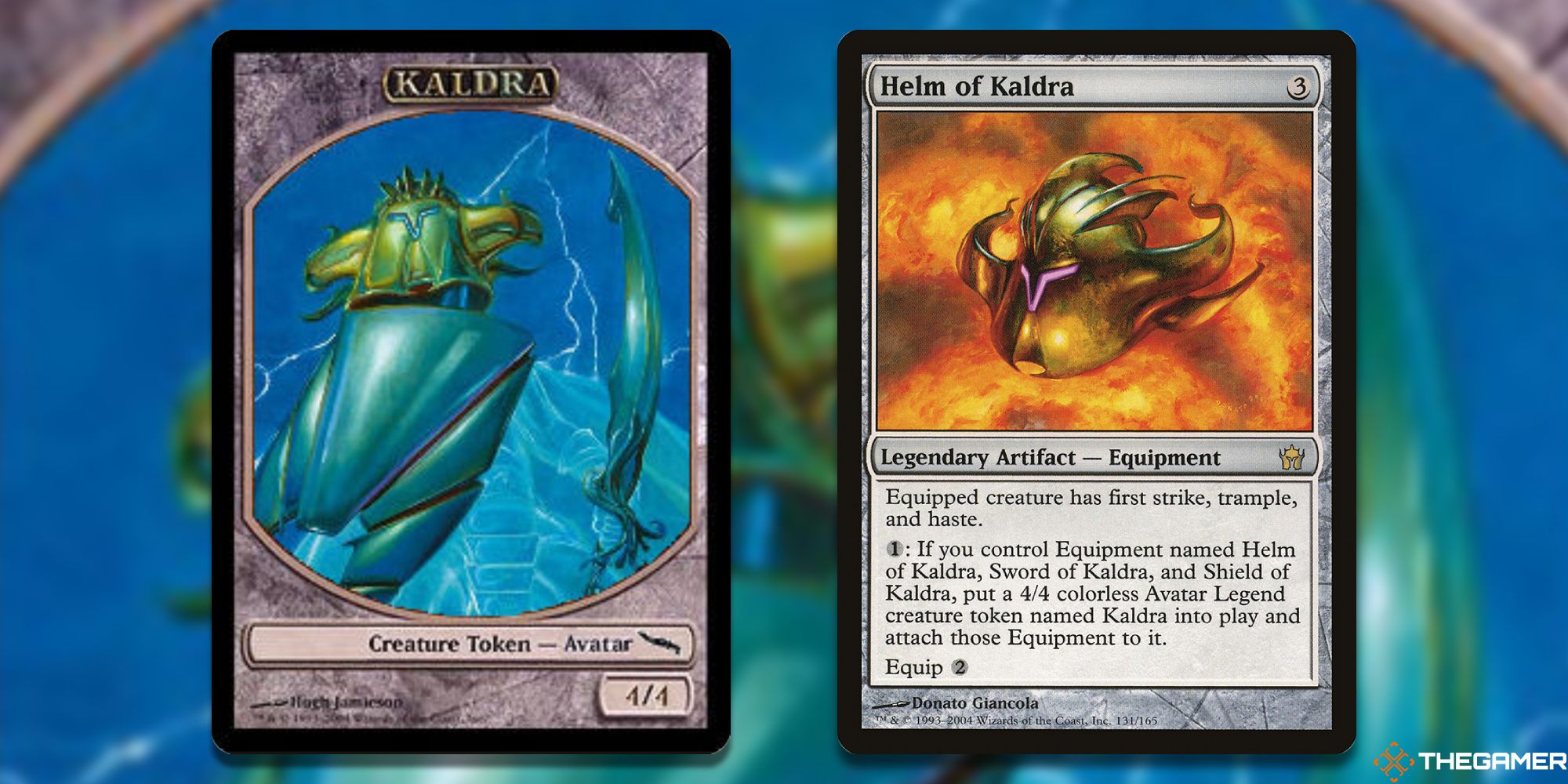 MTG: Kaldra and Helm of Kaldra cards