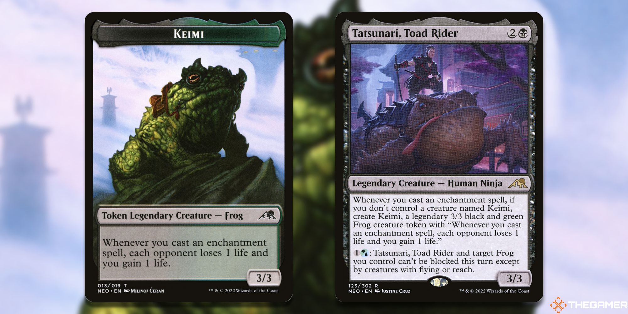MTG: Keimi and Tatsunari, Toad Rider cards
