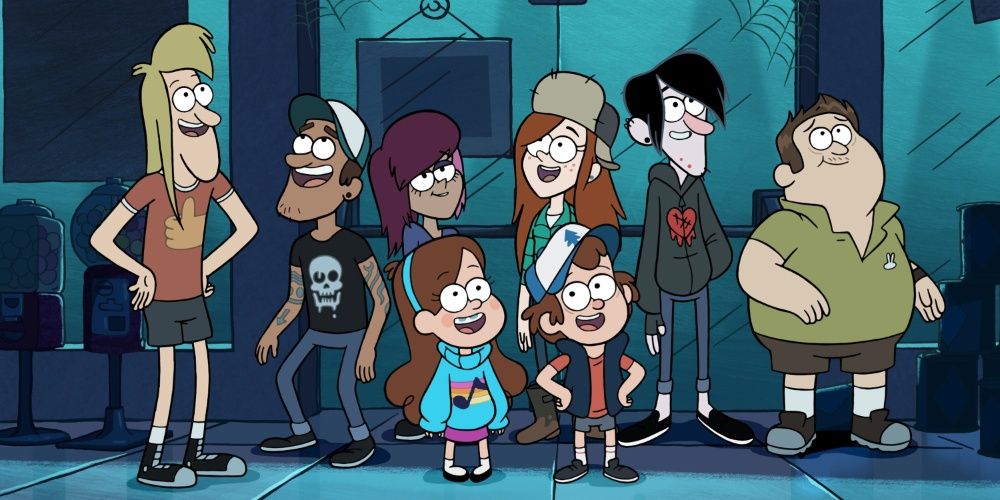 Mabel, Dipper, And Friends From Gravity Falls
