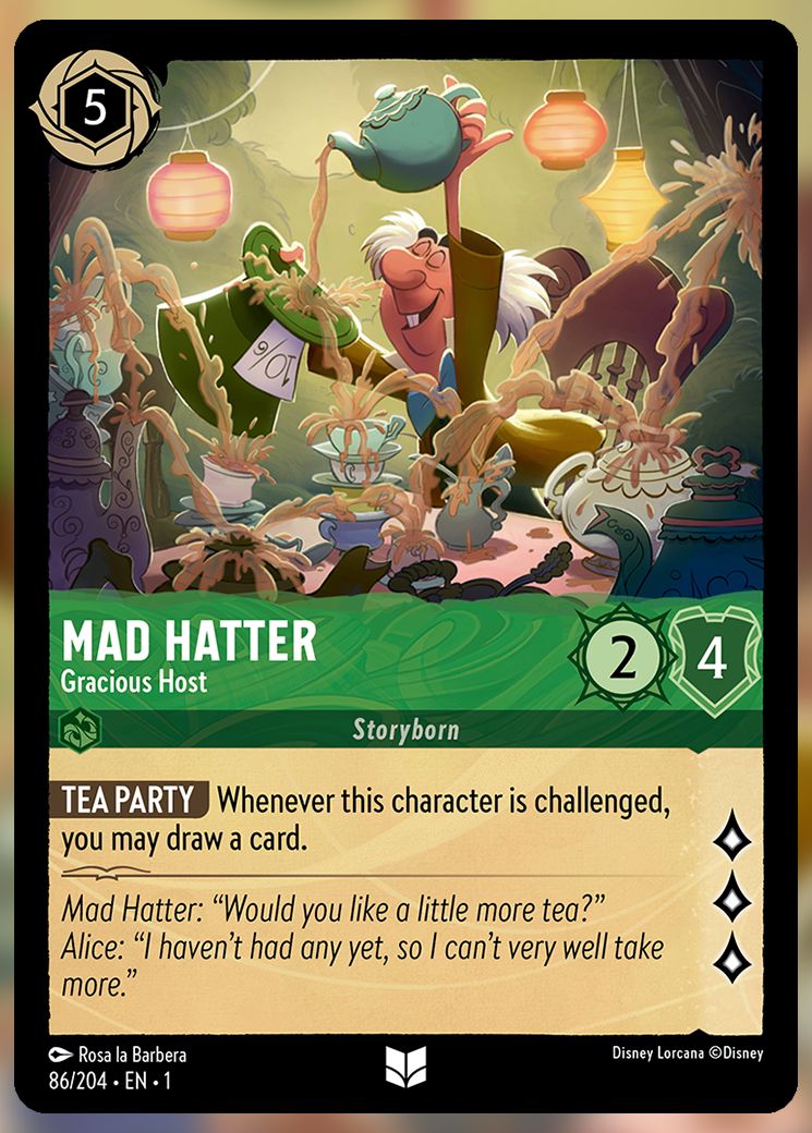 Mad Hatter, Gracious Host