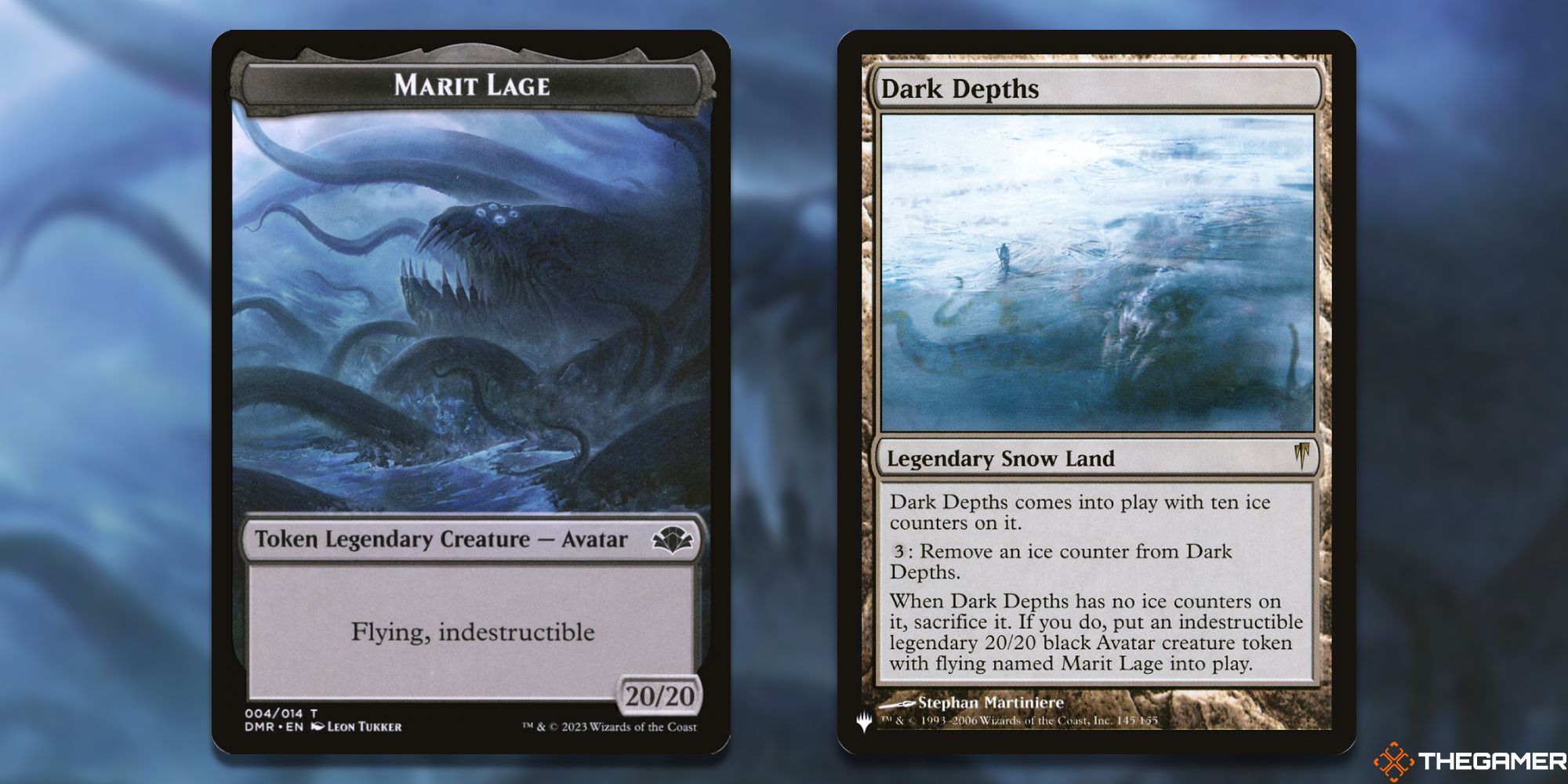 MTG: Marit Lage and Dark Depths cards