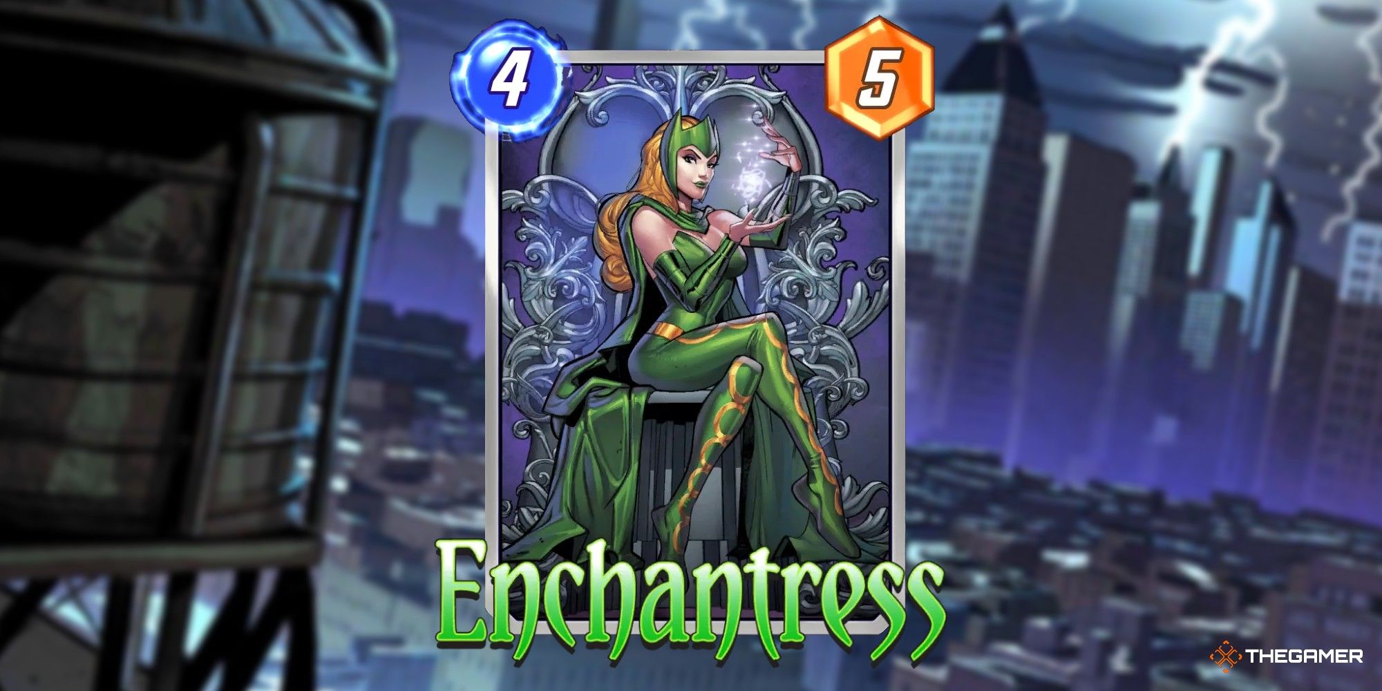 Enchantress card in Marvel Snap.