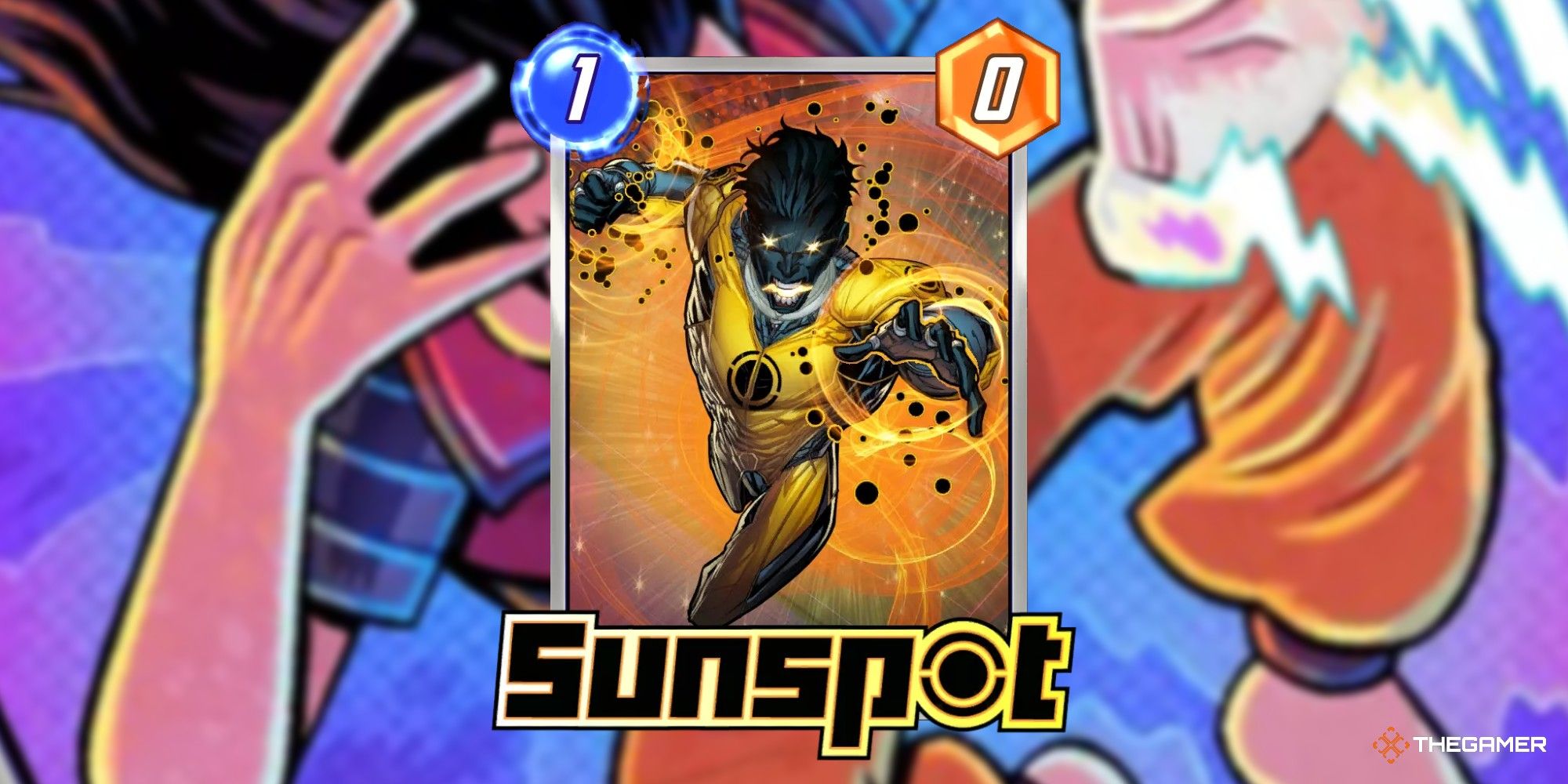 Marvel Snap Sunspot Card