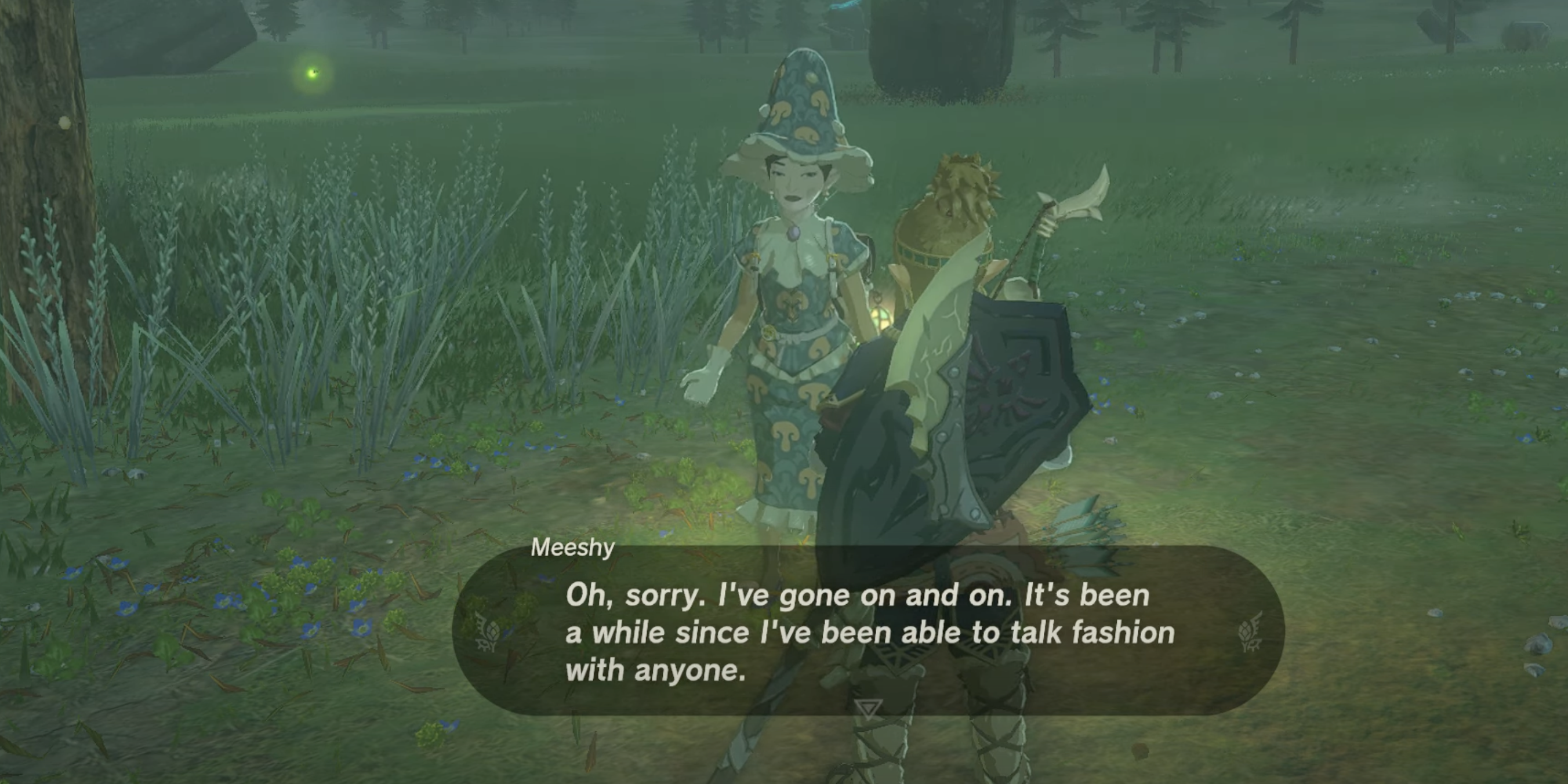 Meeshy talks about fashion in Legend of Zelda: Tears of the Kingdom from Jason's Video Games's gameplay