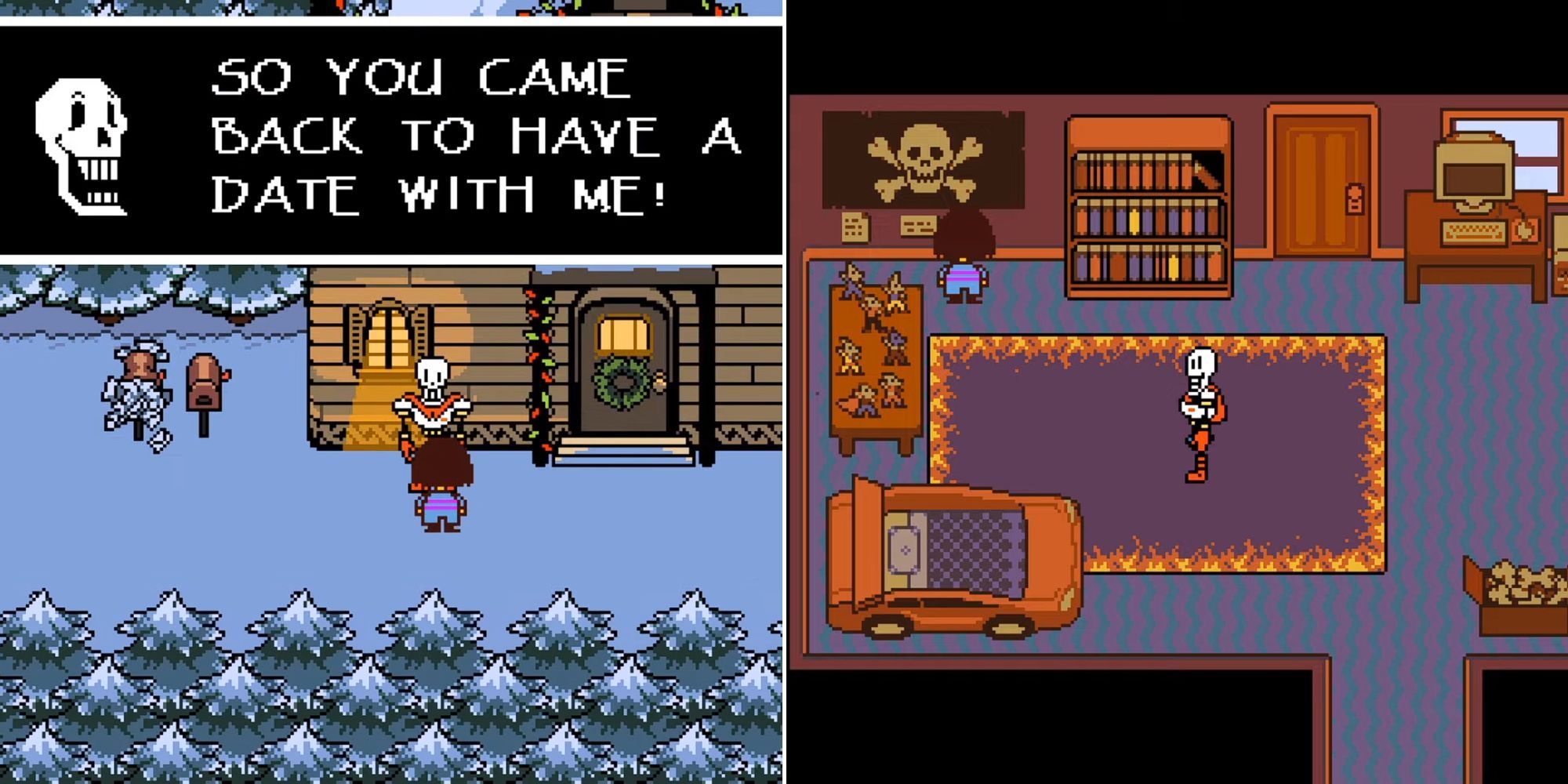 Meeting Papyrus At His House For A Date And Seeing His Bedroom In Undertale
