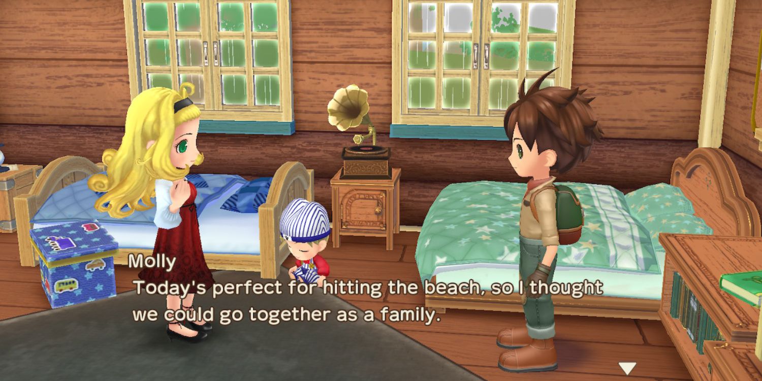 Molly Recommends Taking Your Child to the beach in Story of Seasons A Wonderful Life