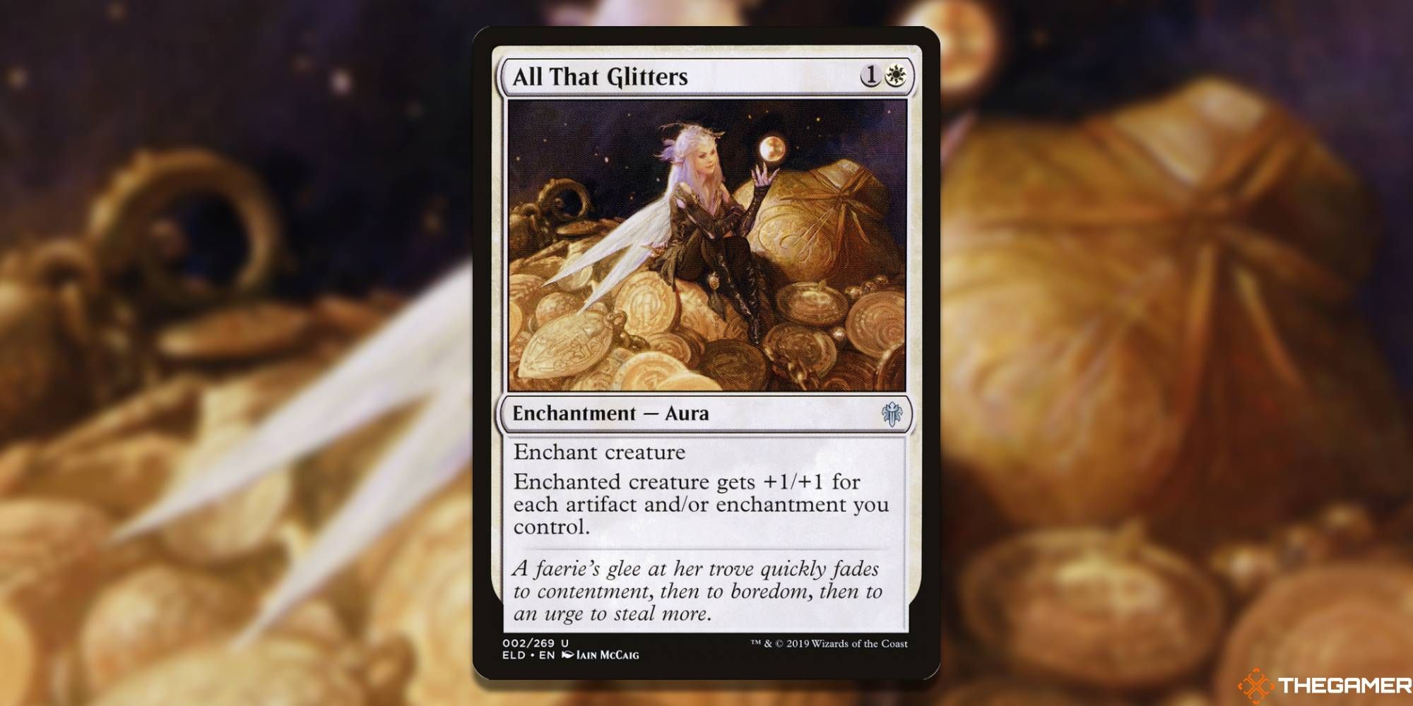 MTG All That Glitters card and art background