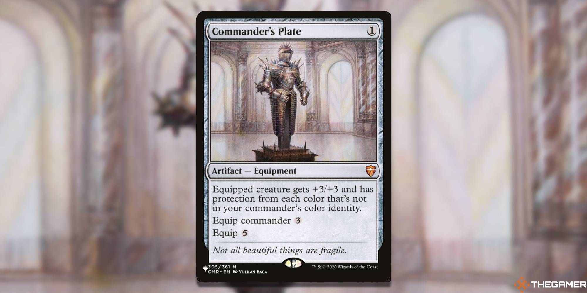 MTG Commander's Plate card and art background