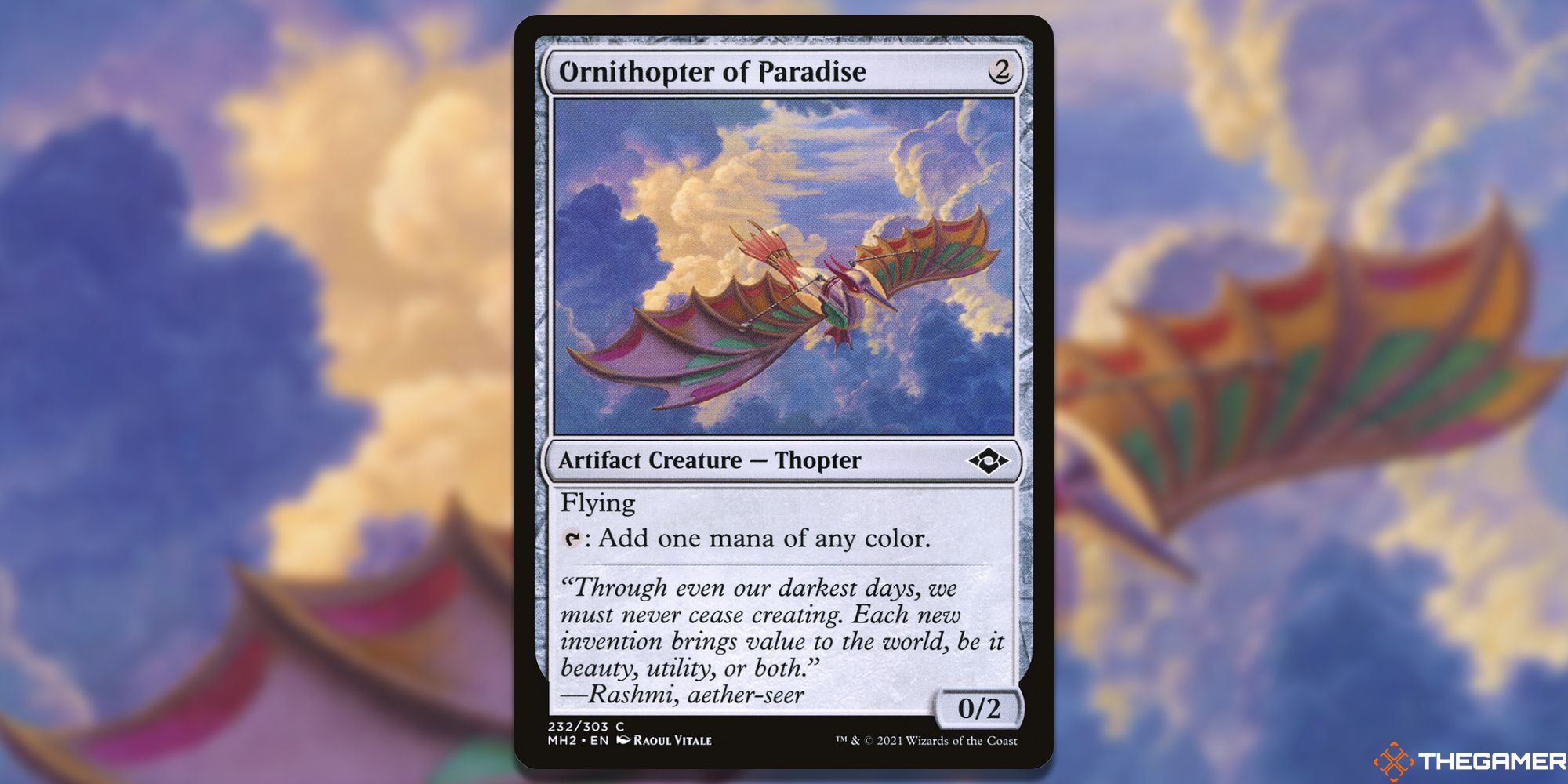 MTG Ornithopter of Paradise by Raoul Vitalie