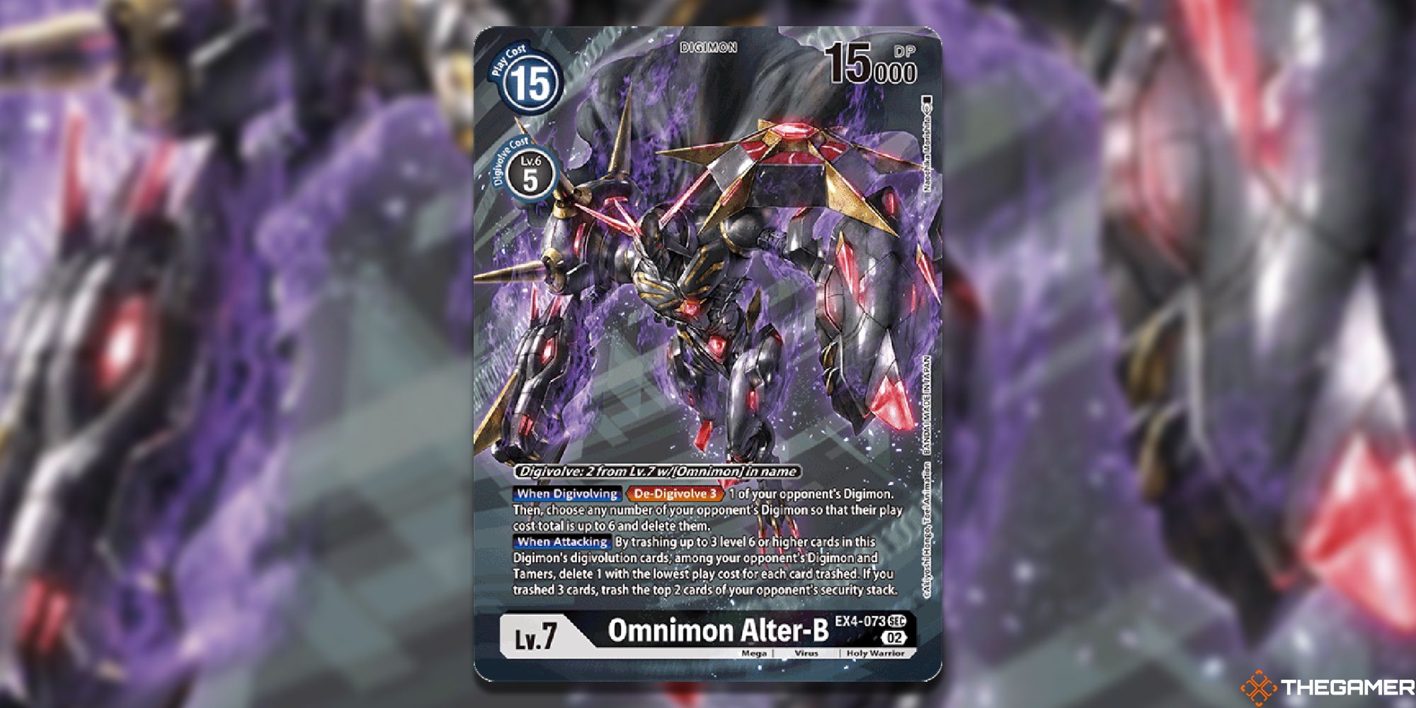 omnimon alter-b alternate art digimon card game