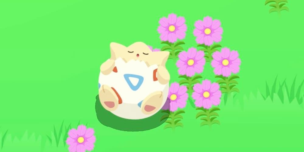 Togepi sleeps in the Overturned Sleep style in Pokemon Sleep.