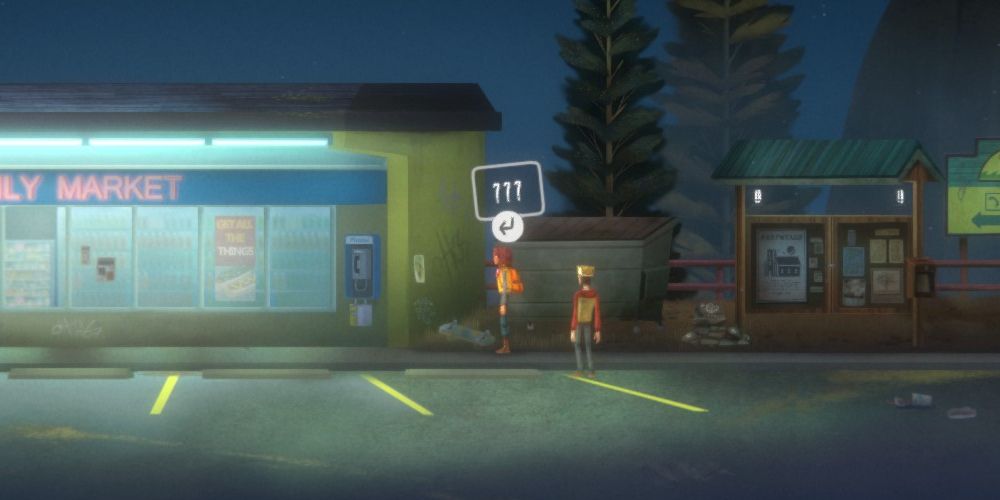 riley poverly and jacob summers find a letter near the dumpster at the parking lot of funnie's family market in camena in oxenfree 2: lost signals