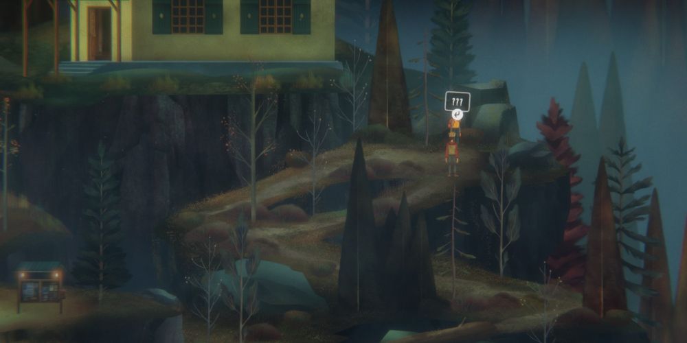 Riley Poverly and Jacob Summers find a letter near the ranger's station at Point Tilia in Oxenfree 2: Lost Signals