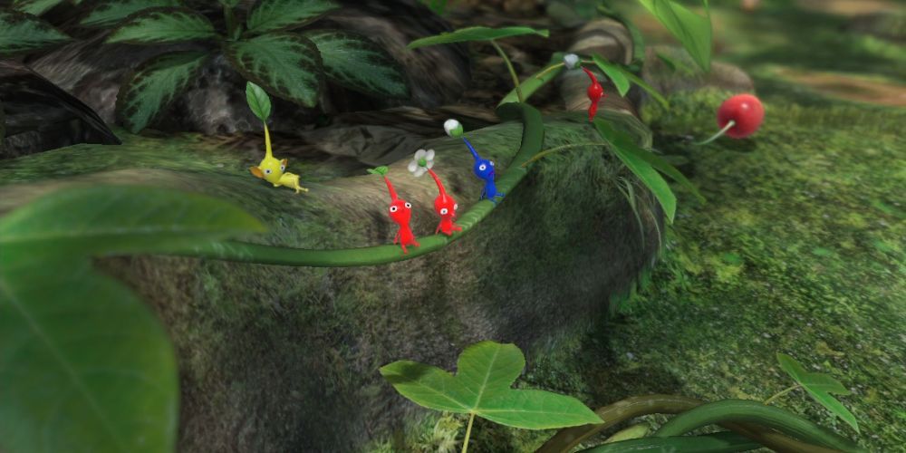 Pikmin Resting on a Vine